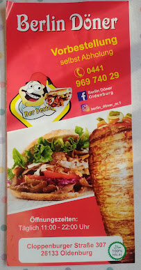 Restaurant Berlin Döner à Oldenburg - menu / carte
