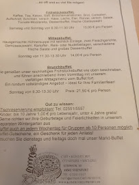 Menu du Café - Konditorei Probst à Steinfurt