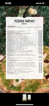 Menu du Fantasy Ristorante Pizzeria à Bitetto