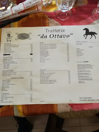 Menu du Trattoria da Ottavo à Rubano