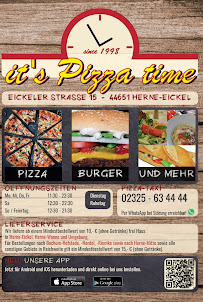 Pizzeria It's pizza time à Herne (la carte)