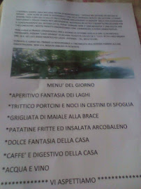 Ristorante Lago Grande Colucci à Monticchio menu