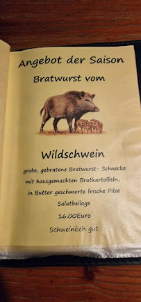 Bauernstube à Quedlinburg menu