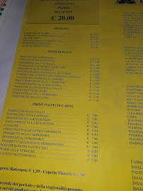 Pizzeria Da Gianni à Rimini (la carte)