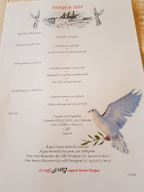 Zairo à Padua menu