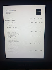 Carte du NextKumpir à Mülheim