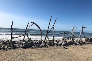 Hokitika Beach Sign image