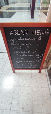 Asean Heng à Paris carte