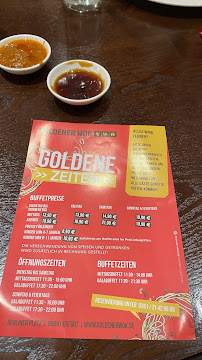Menu du Chinarestaurant Goldener Wok à Erfurt