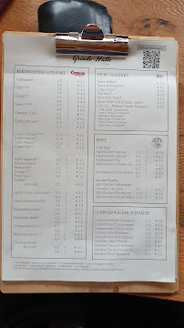 Menu / carte de Grinde-Hütte à Seebach