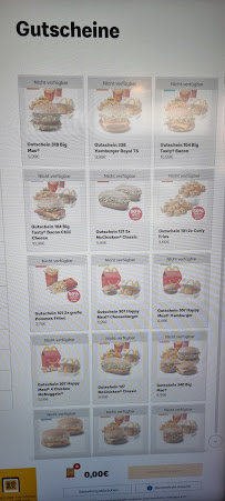 Carte du McDonald's à Mosbach