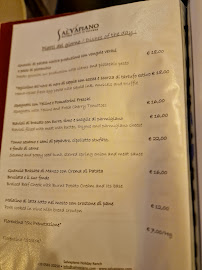 Carte du Ristorante Vitello d'Oro - Ristorante Salvapiano à Piombino