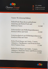 Menu / carte de Gaumen-Freund à Wettringen