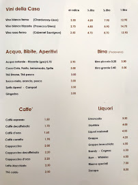 Menu du Trattoria Al Mare à Caorle