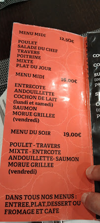 Menu / carte de Churrasqueira Le Coq Portugais à Saint-Maur-des-Fossés