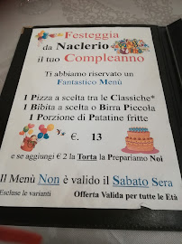 Da Naclerio à Sarzana menu