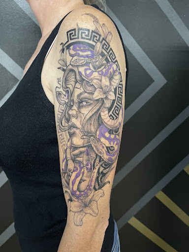 Explore under buttocks tattoo ideas, creative tattoo ideas in Brighton, available at Alchemy Art Collective