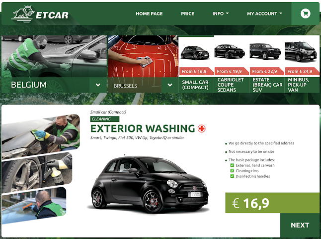 ETCAR - ECO Car Wash (you give the address we wash your car) - Brussel