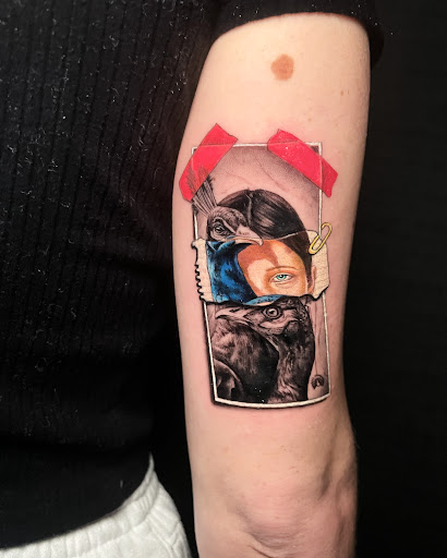 Explore geometric tattoo ideas, creative tattoo ideas in Englewood, available at Title Tattoo Studios