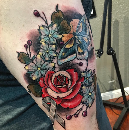 Explore calf tattoo ideas men, creative tattoo ideas in Redwood City, available at Gods & Titans Tattoo