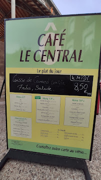 Menu / carte de Café Le Central à Foix
