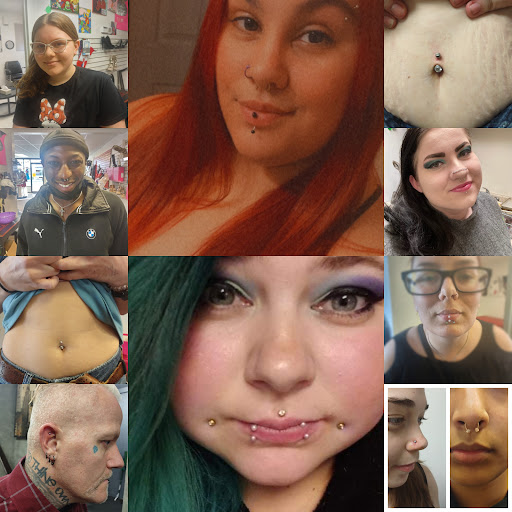 Explore barber pole tattoo ideas, creative tattoo ideas in Richland, available at Poker Face Piercing