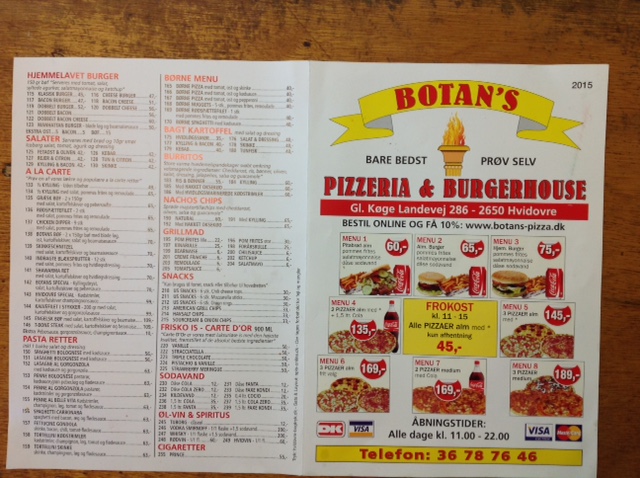 Kommentarer og anmeldelser af Botan's Pizza & Burger House