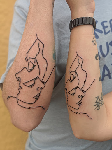Explore tiny couple tattoo ideas, creative tattoo ideas in Las Cruces, available at Camino Tattoo Studio & Art Gallery