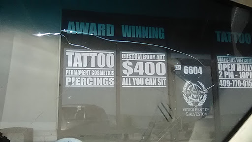 Tattoo Shop «Aasylum Tattoo», reviews and photos, 6604 Seawall Blvd, Galveston, TX 77550, USA