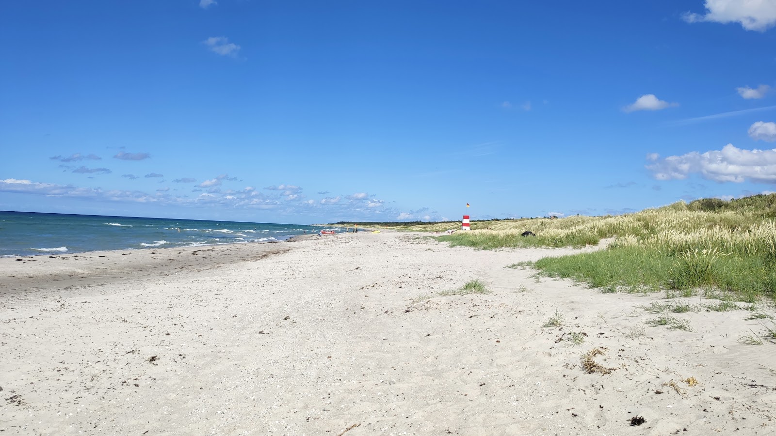 Foto av Rorvig Beach med ljus sand yta