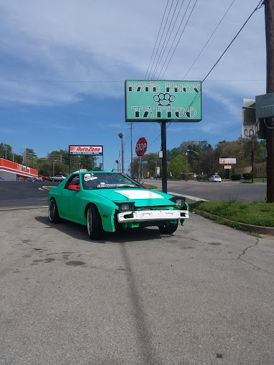 Explore tattoo cover up ideas for words, creative tattoo ideas in Knoxville, available at Hard Knox Tattoo