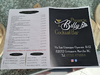 Pizzeria billy cocktail bar à Civitanova Marche carte
