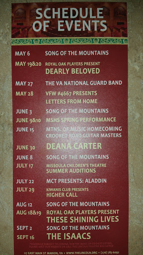 Performing Arts Theater «Lincoln Theatre», reviews and photos, 117 E Main St, Marion, VA 24354, USA