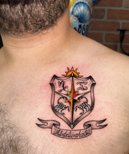 Explore mens tattoo filler ideas, creative tattoo ideas in Kissimmee, available at Fallen Heroes Tattoo & Piercing (Florida)