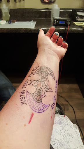 Explore script tattoo ideas, creative tattoo ideas in Rome, available at Artistic Edge Tattoo
