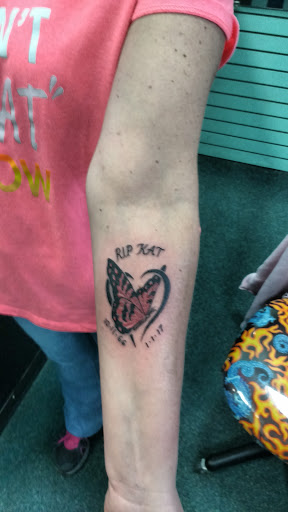 Explore arm and shoulder tattoo ideas, creative tattoo ideas in Wisconsin Dells, available at Point Blank Tattoo