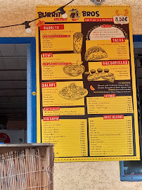 Carte du Burrito Bros à Saint-Leu