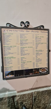 Ristorante C'Era Una Volta à Positano menu