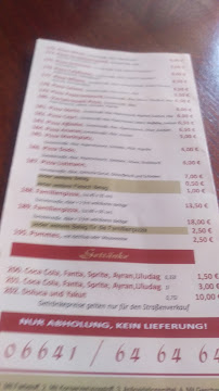 Restaurant Agbaba à Lauterbach menu