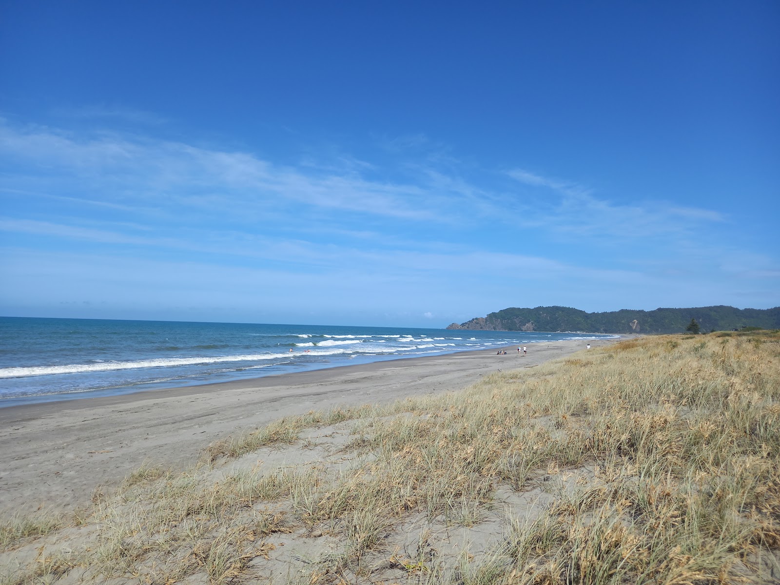 Foto di Pacific Beach con una superficie del sabbia beige