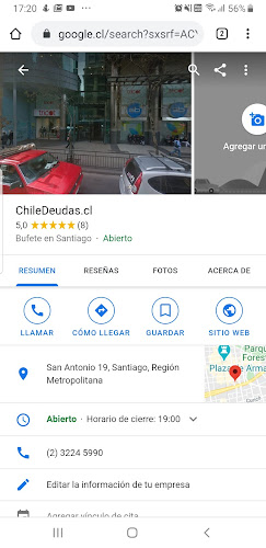 Opiniones de ChileDeudas.cl en Metropolitana de Santiago - Abogado