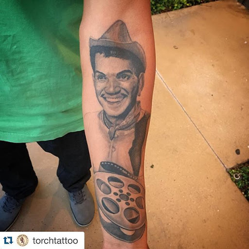 Explore popeye tattoo ideas, creative tattoo ideas in Anaheim, available at Torch Tattoo