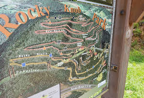 Rocky Knob Mountain Bike Park Map