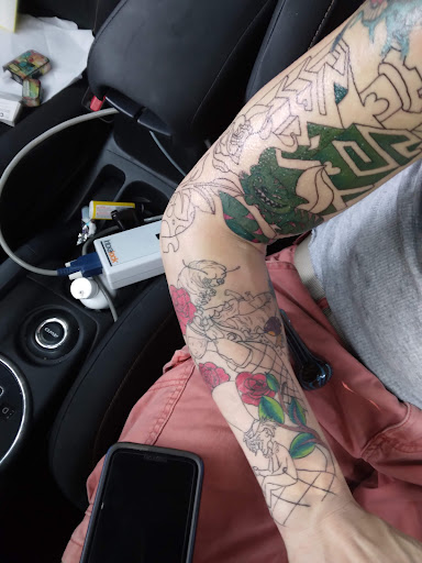 Explore calm tattoo ideas, creative tattoo ideas in Meadville, available at Lucky Lucys Tattoo and Art Studio