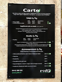 Pittz - Falafels et salades maison à Aix-en-Provence menu