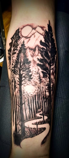 Explore viking chest tattoo ideas, creative tattoo ideas in Minocqua, available at Family Tradition Tattoo Co.