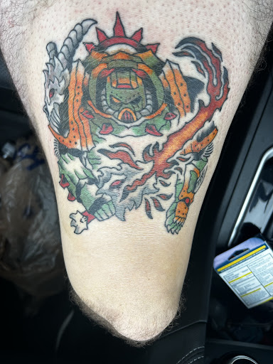 Explore big toe tattoo ideas, creative tattoo ideas in Grandville, available at Lighthouse Tattoo Company
