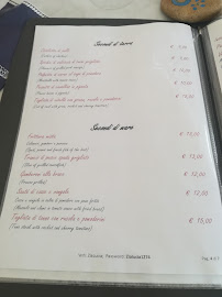 Menu / carte de trattoria zia lucia à Marina di Felloniche
