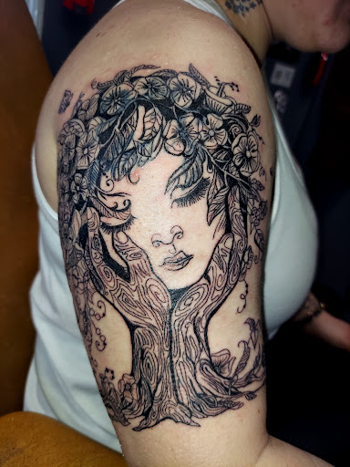 Explore tattoo background ideas, creative tattoo ideas in Odessa, available at Little Dragon Tattoos Studio