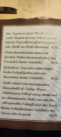 WIRTSHAUS Kreuzeder à Erding menu
